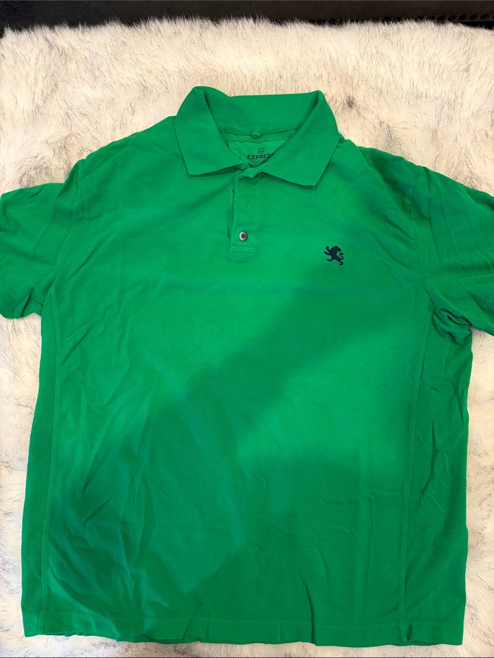 Express Men’s Kelly Green Polo Shirt
